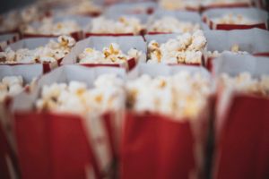 popcorn in red bags