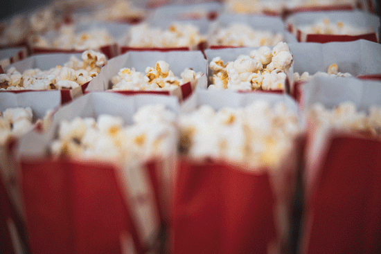 popcorn in red bags